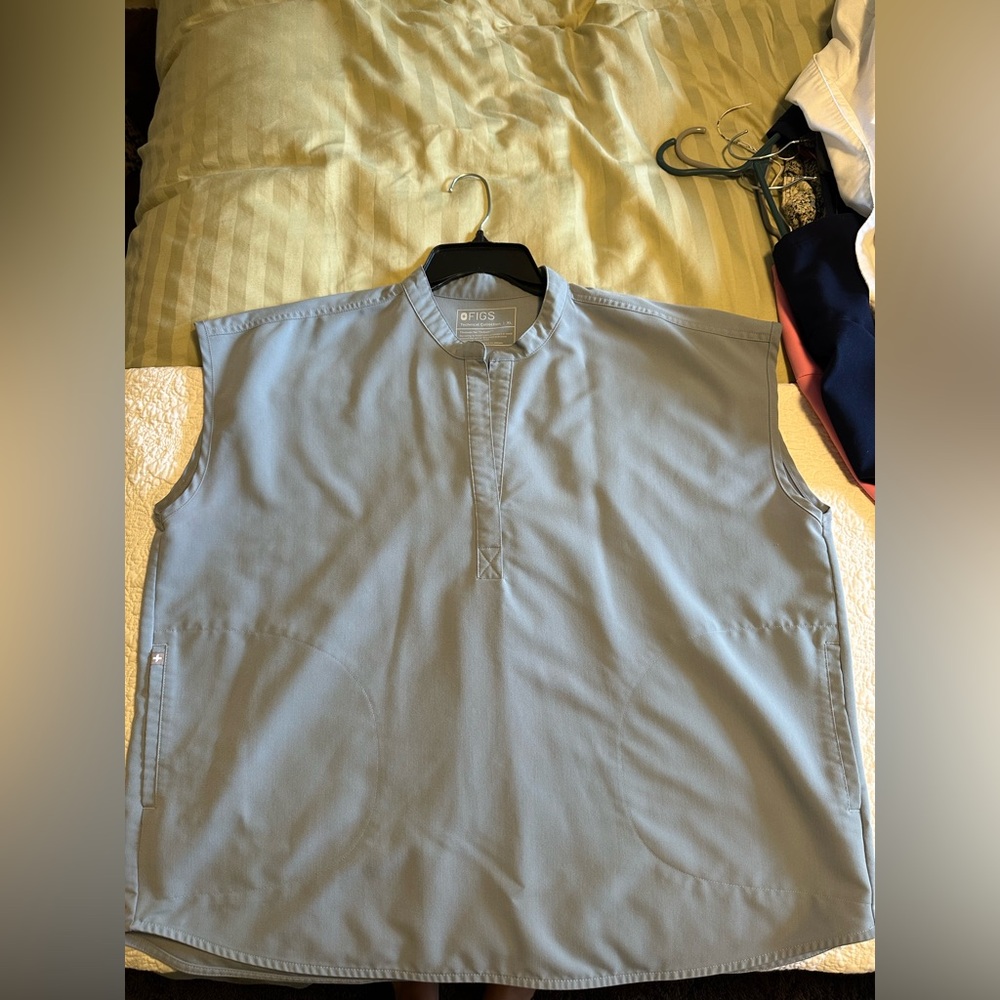 Figs Scrub Set - Dusty Blue